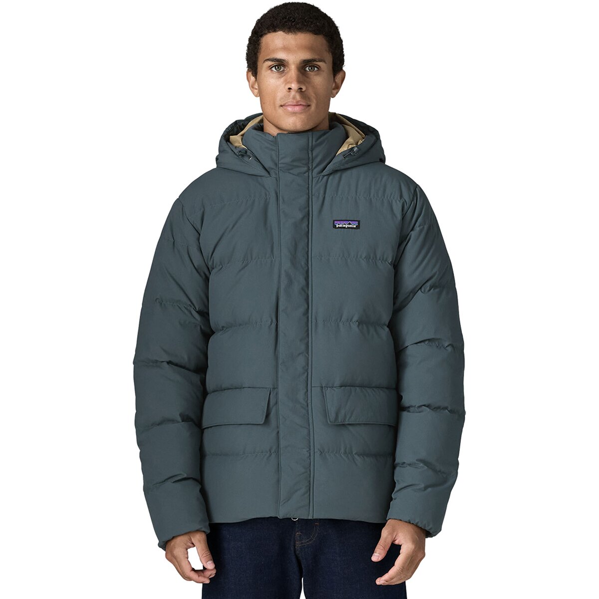 Image of Patagonia Sisar Down Hooded Jacket - Men's Summit Blue, L