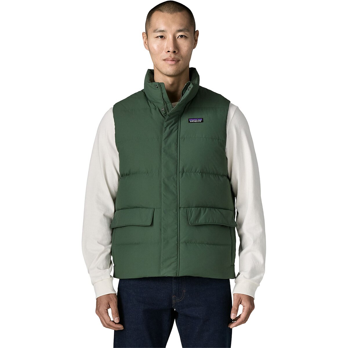 Image of Patagonia Sisar Down Vest - Men's Canopy Green, XL