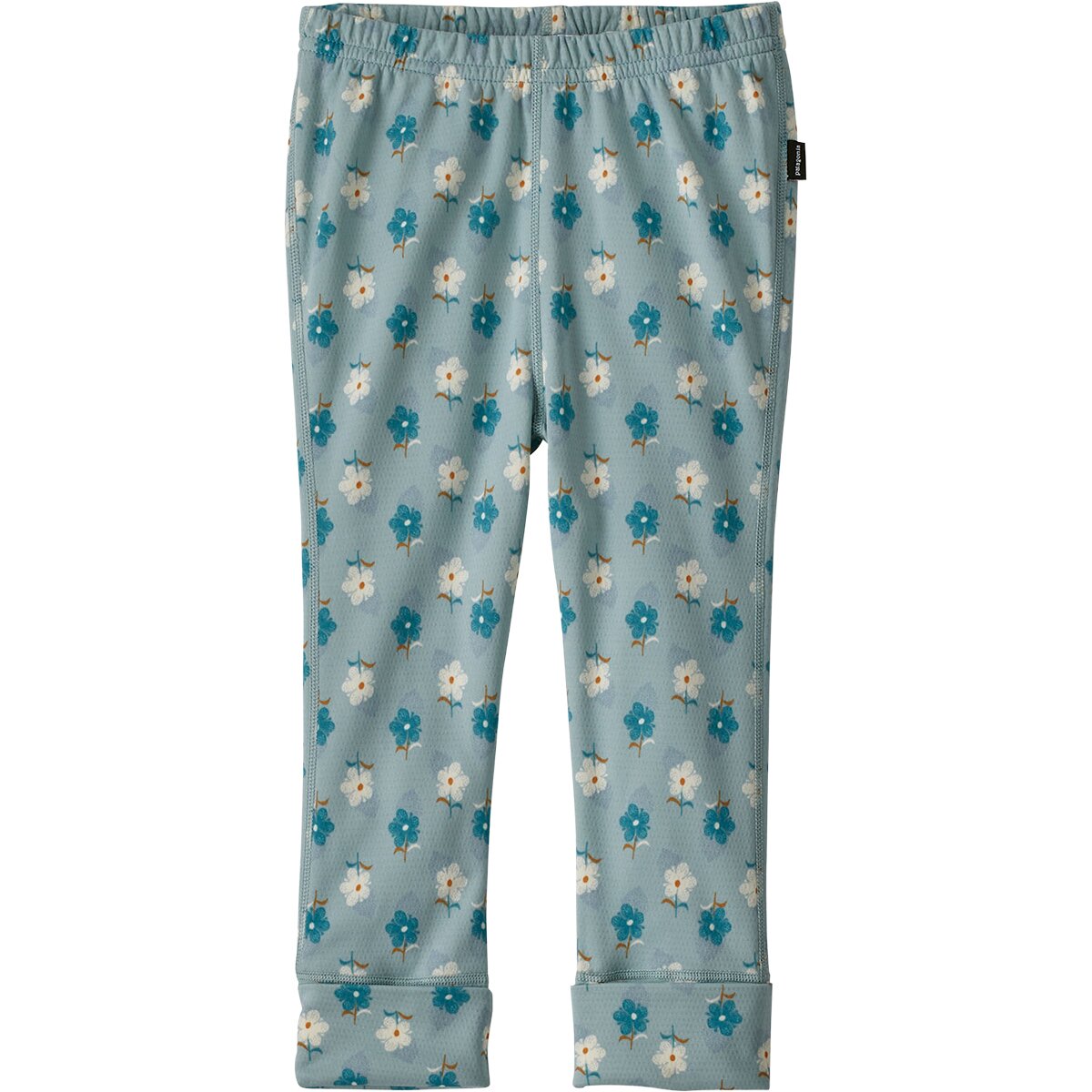 Image of Patagonia Capilene Midweight Baselayer Bottom - Toddlers' Snow Ditsy/Virtually Blue, 5T