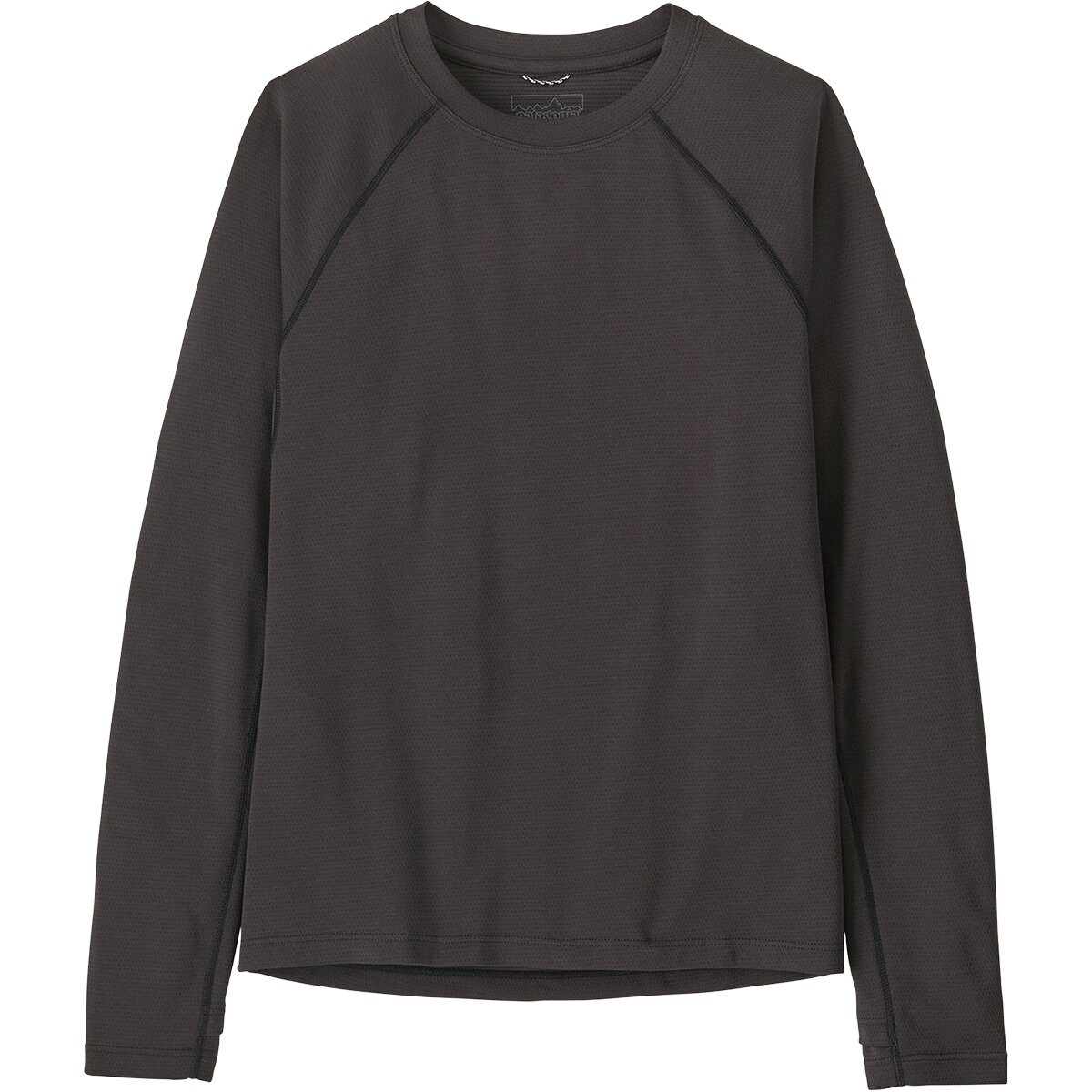 Image of Patagonia Capilene Midweight Crew Top - Kids' Ink Black, XS