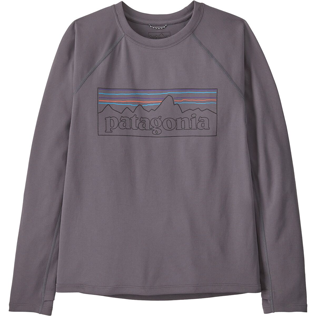 Image of Patagonia Capilene Midweight Crew Top - Kids' P-6 Outline/May Grey, M