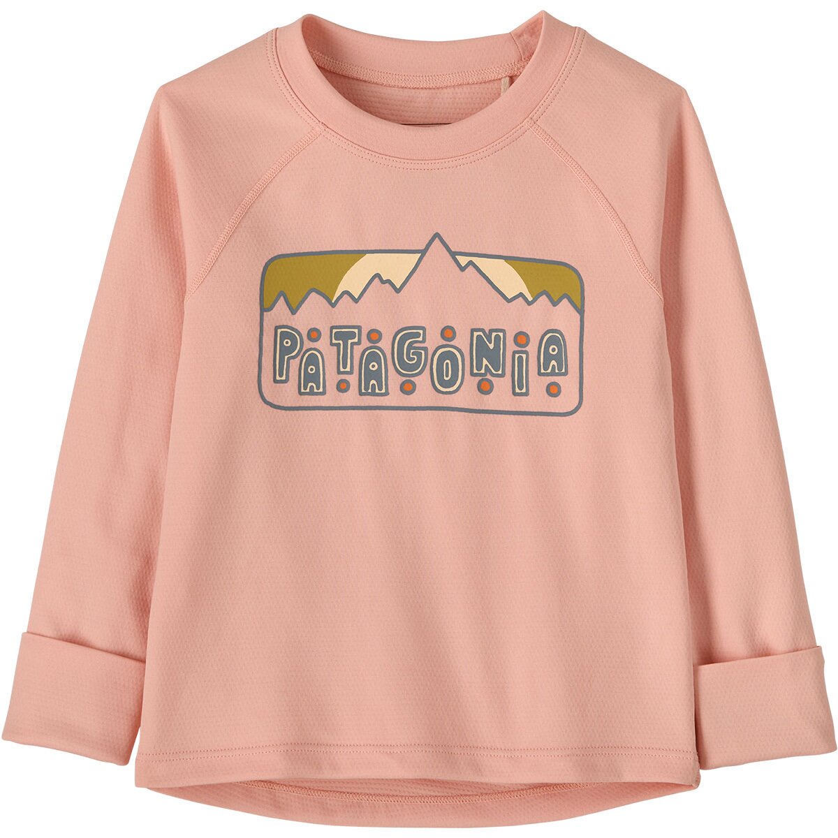 Image of Patagonia Capilene Midweight Crew Top - Toddlers' Dancing Dawn/Sunlit Pink, 5T