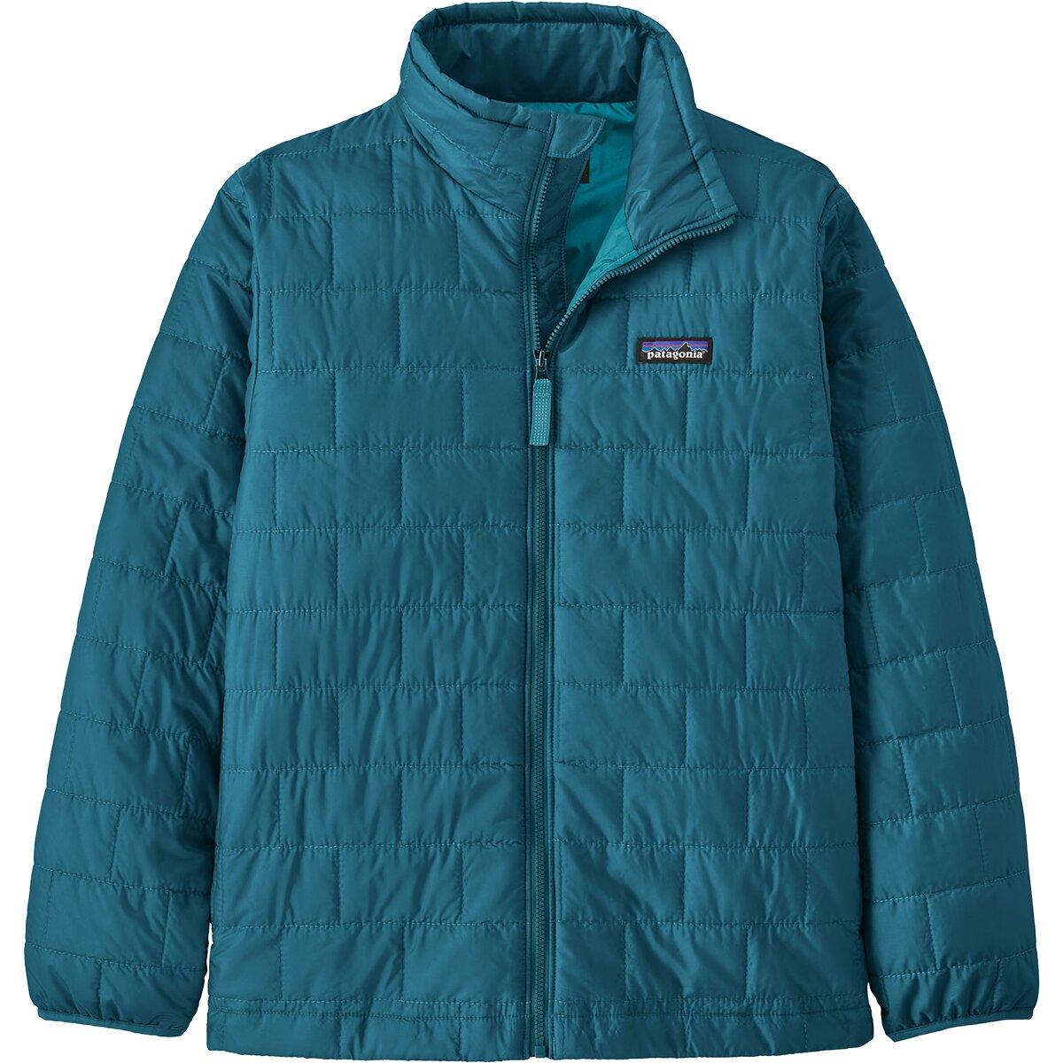 Image of Patagonia Nano Puff Brick Quilt Jacket - Kids' Glacial Blue, XL
