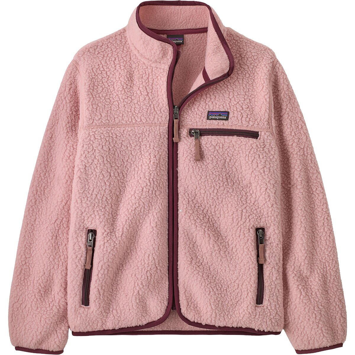 Image of Patagonia Retro Pile Jacket - Kids' Fuzzy Mauve, M