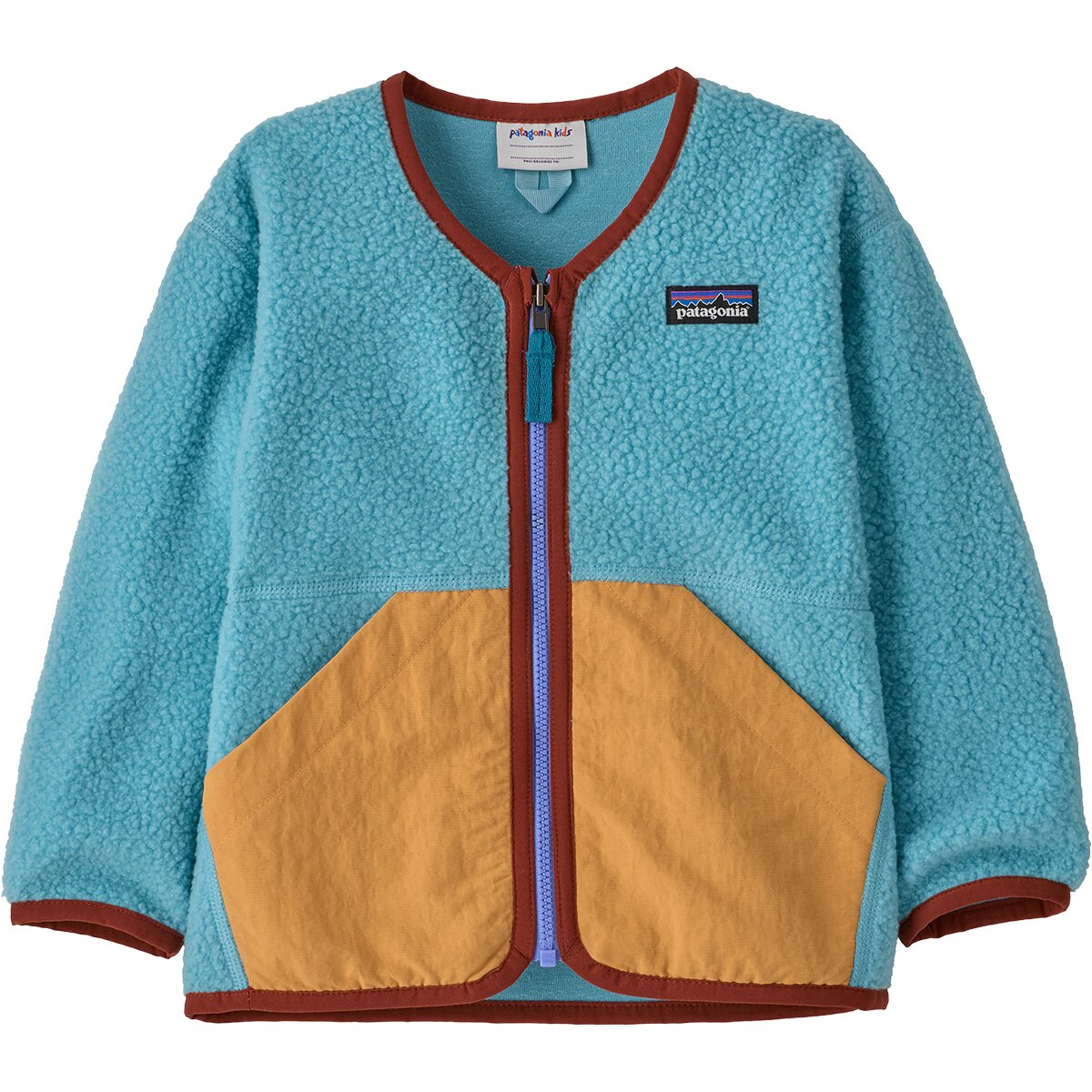 Image of Patagonia Shearling Jacket - Toddlers' Snowmelt Blue, 3T