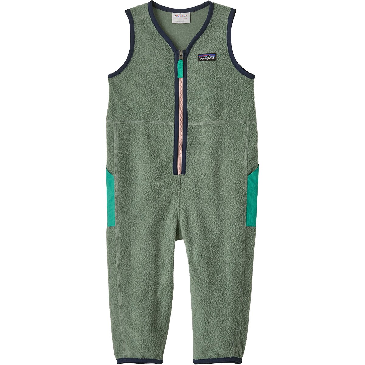 Image of Patagonia Shearling Overall - Toddlers' Cover Green, 3T