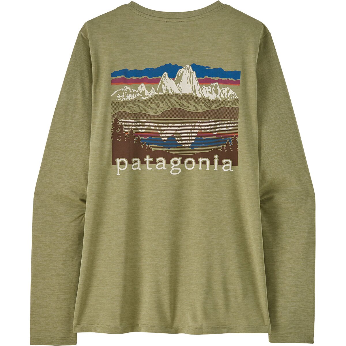 Image of Patagonia Capilene Cool Daily Fitz Roy Foothills Long-Sleeve - Women's , S