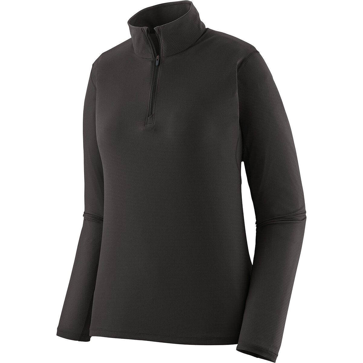 Image of Patagonia Capilene Lightweight Zip-Neck Shirt - Women's Black, L