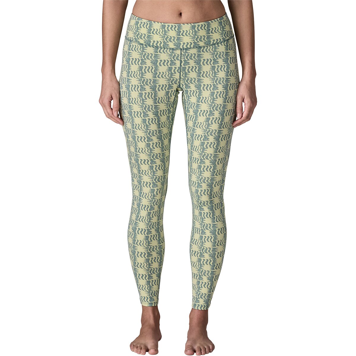 Patagonia Patagonia Capilene Midweight Bottom - Women's Sun Quilt/Blue Sage, L