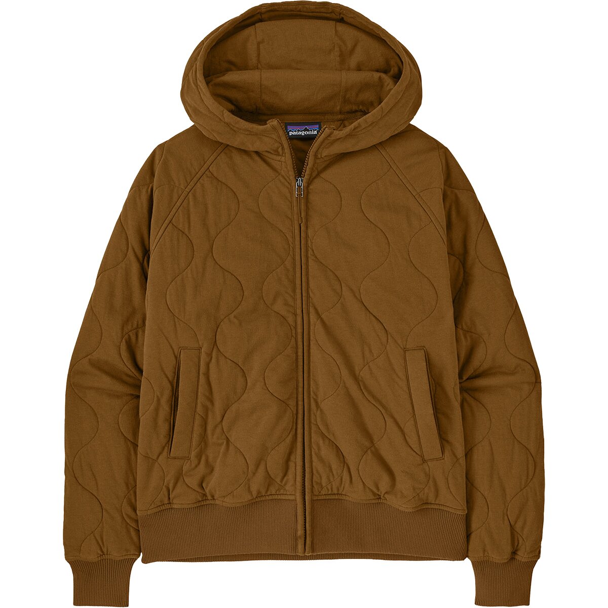 Image of Patagonia Daily Quilted Hooded Jacket - Women's Wolf Brown, XL