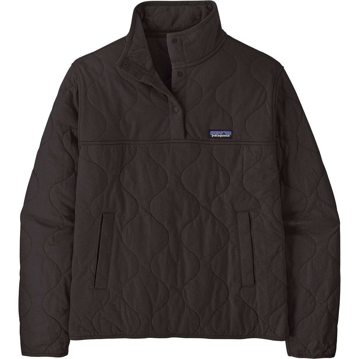 Image of Patagonia Daily Quilted Snap-T Pullover - Women's Black, S