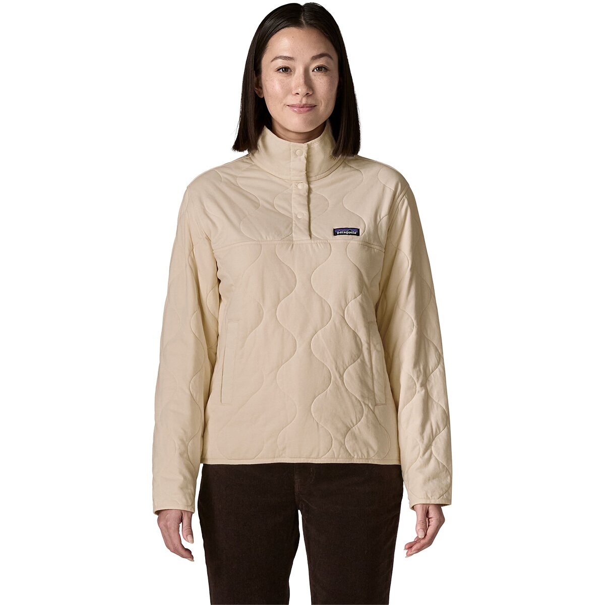Image of Patagonia Daily Quilted Snap-T Pullover - Women's Natural, XL