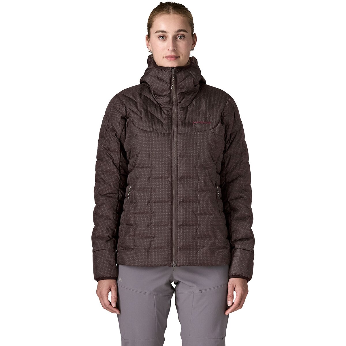 Image of Patagonia Durable Down Hooded Jacket - Women's Den Brown, M