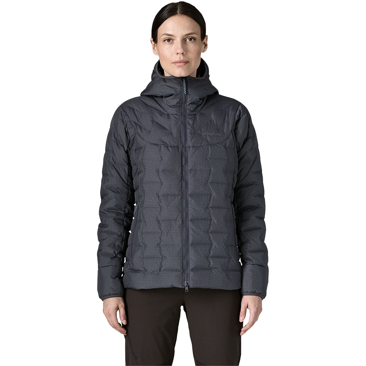 Image of Patagonia Durable Down Hooded Jacket - Women's Smolder Blue, S