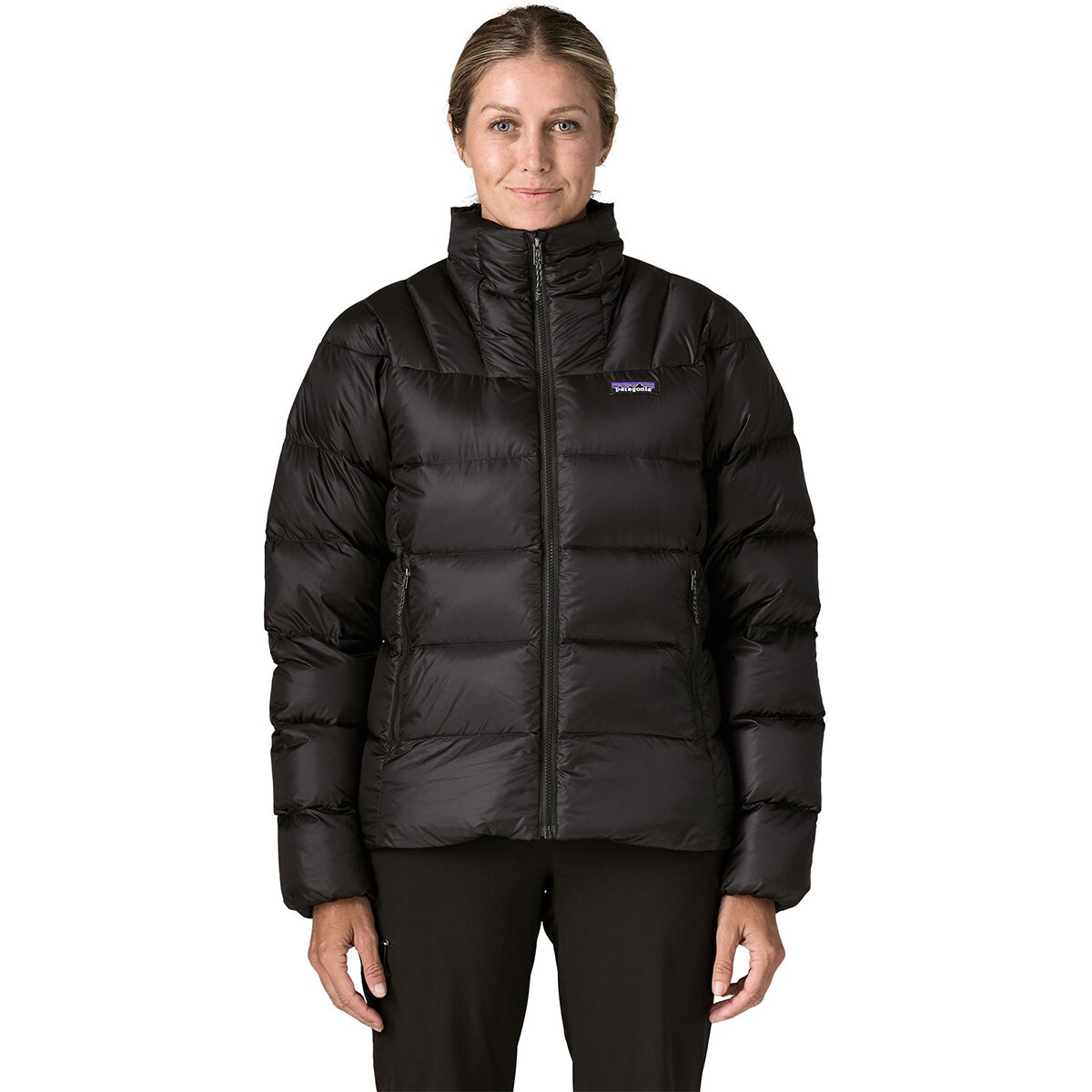 Image of Patagonia Fitz Roy Down Jacket - Women's Black, XL