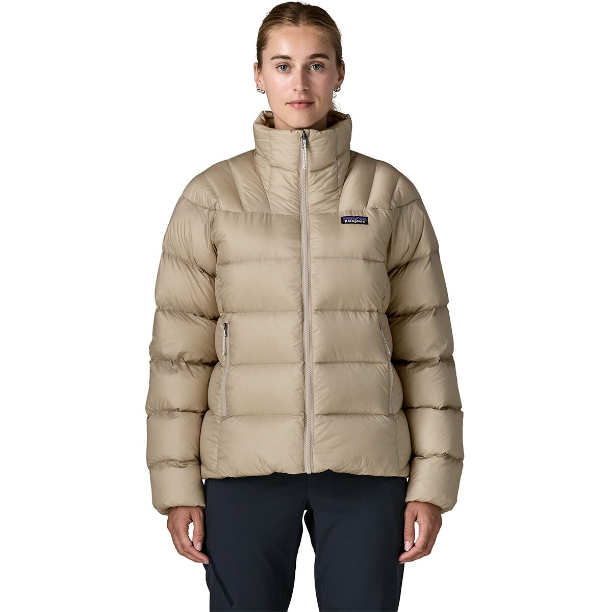 Image of Patagonia Fitz Roy Down Jacket - Women's Pumice, S