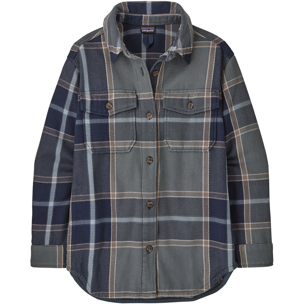 Image of Patagonia Fjord Loft Overshirt Jacket - Women's Polar Tide/Blue Sage, L