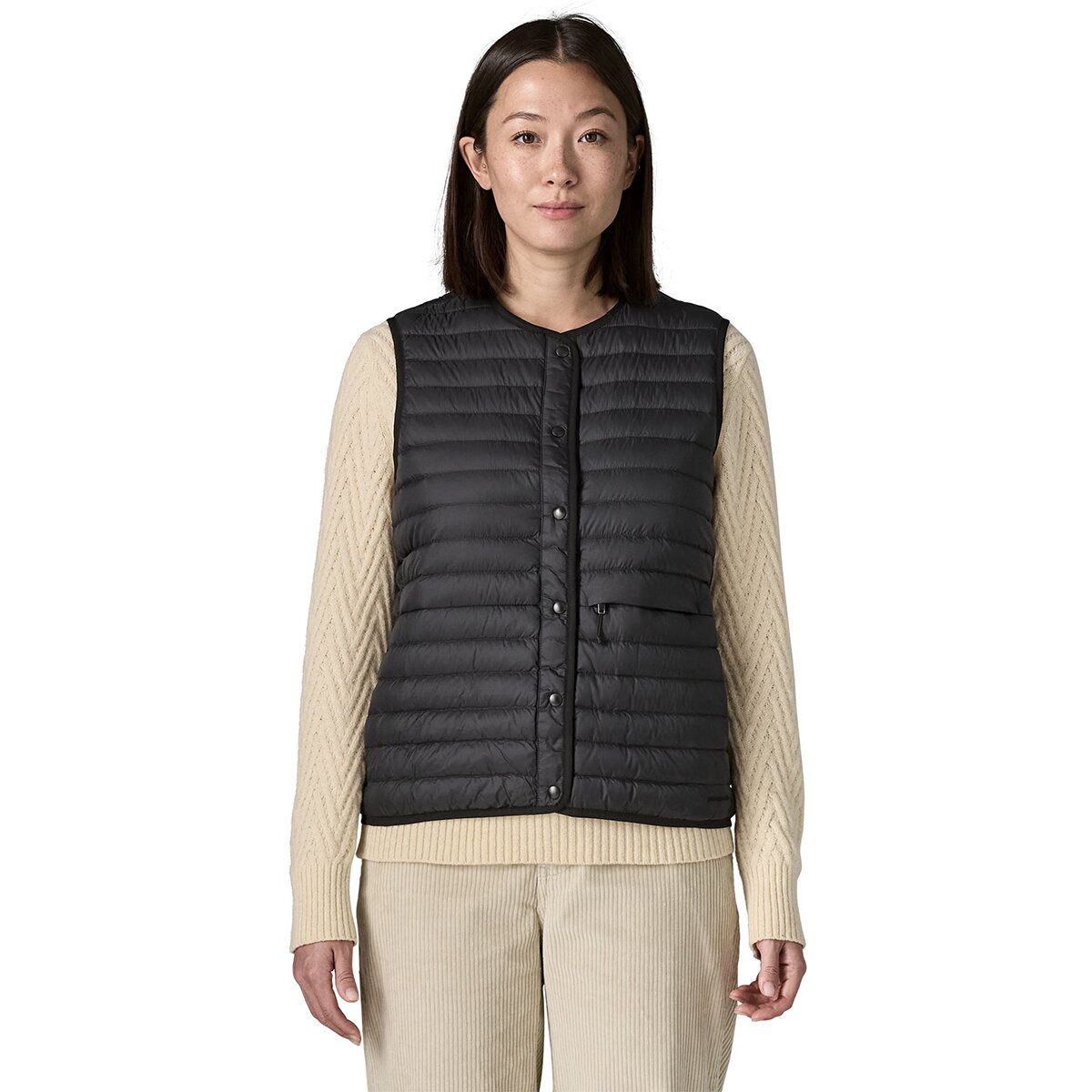 Image of Patagonia Lightweight Reversible Down Sweater Vest - Women's Black, M