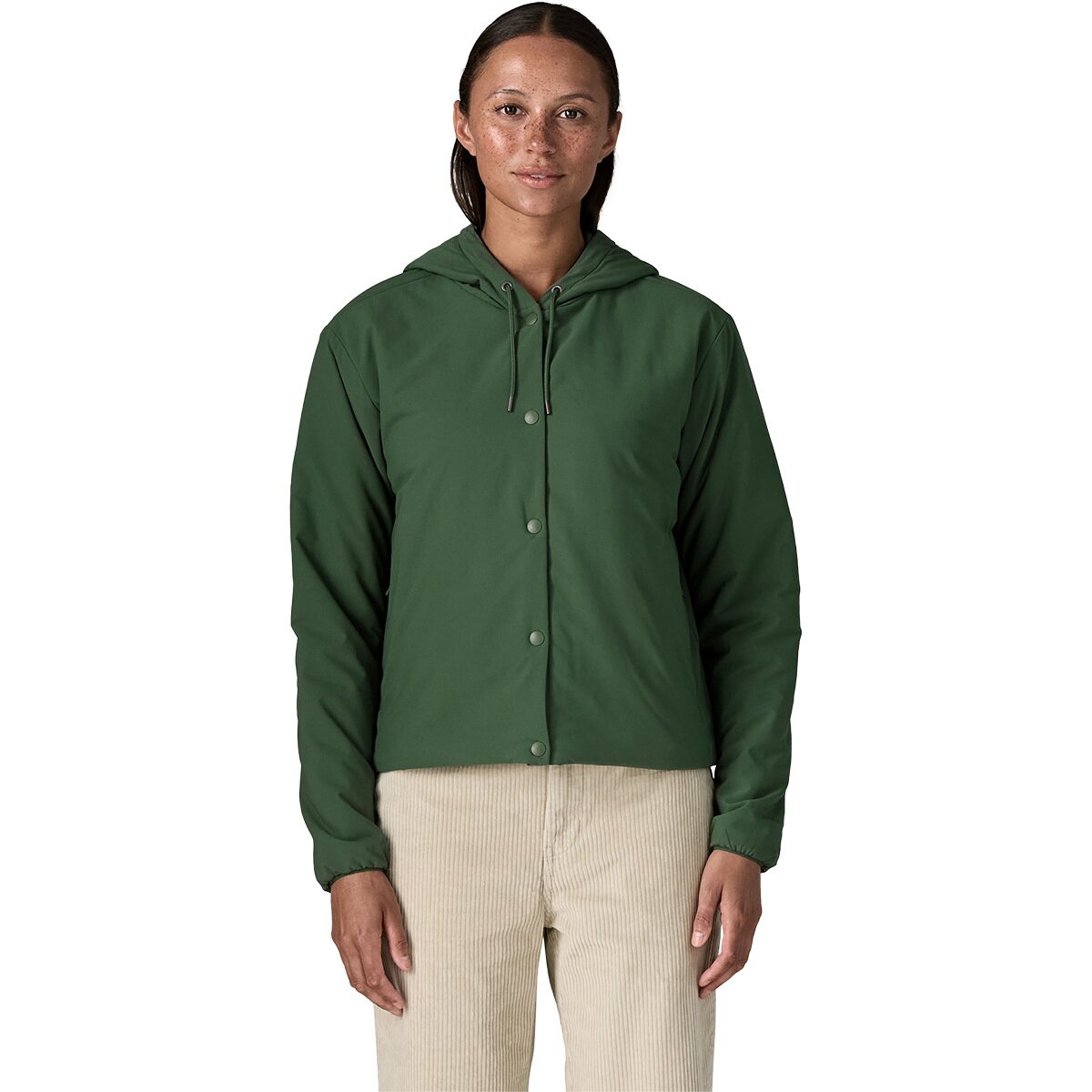 Image of Patagonia Nano-Air Snap Hoodie - Women's Canopy Green, M