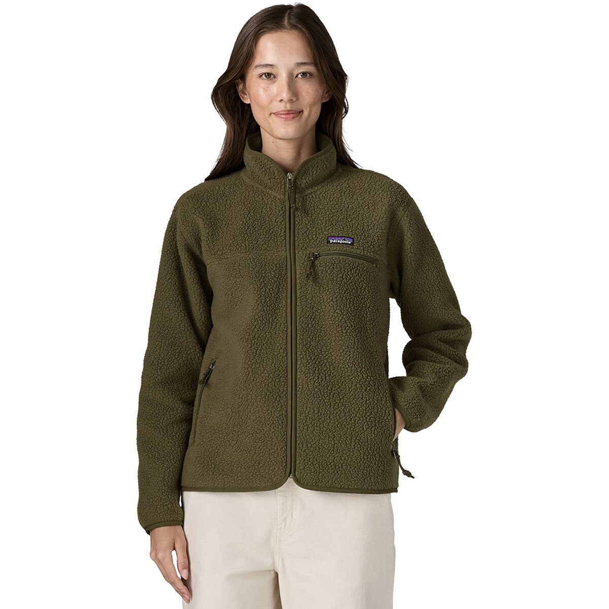Image of Patagonia Retro Pile Fleece Jacket - Women's Basin Green, L