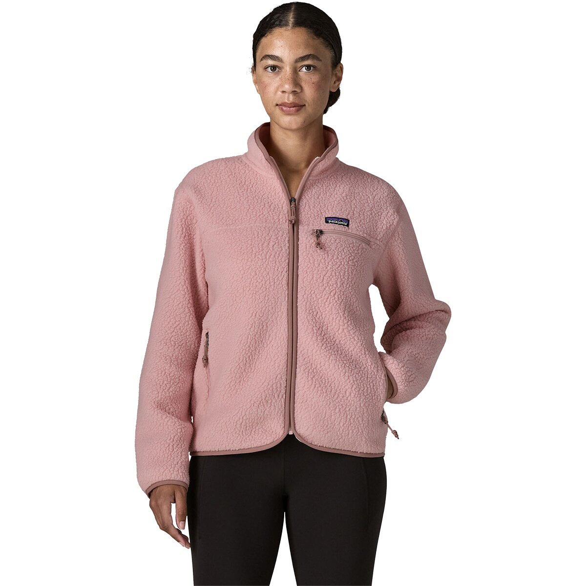 Image of Patagonia Retro Pile Fleece Jacket - Women's Fuzzy Mauve, L