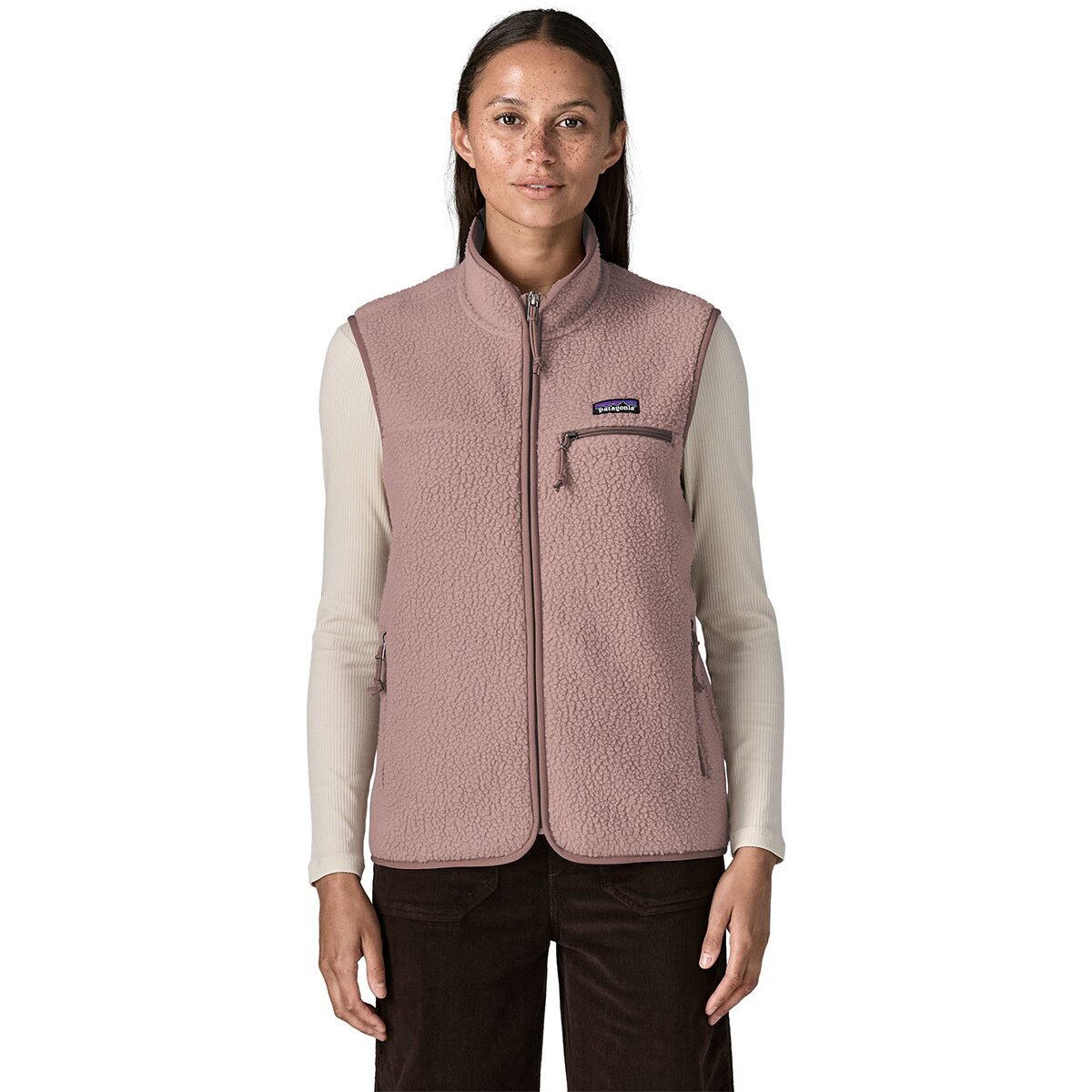 Image of Patagonia Retro Pile Vest - Women's Stingray Mauve, S