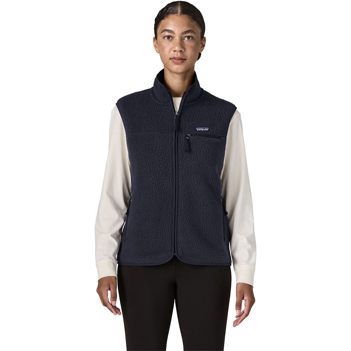 Image of Patagonia Retro Pile Vest - Women's Sunken Blue, XL