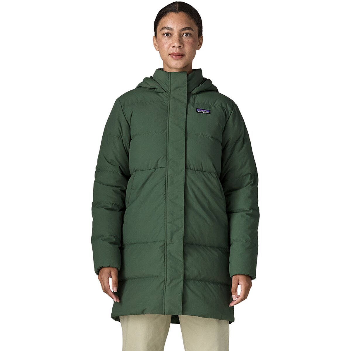 Image of Patagonia Sisar Down Parka - Women's Canopy Green, L