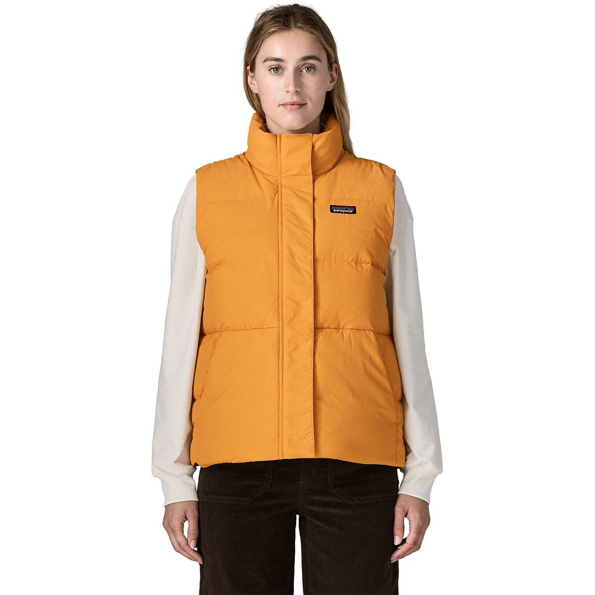 Image of Patagonia Sisar Down Vest - Women's Dried Mango, L