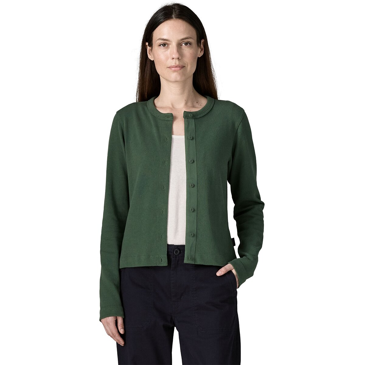 Image of Patagonia Wilsie Cardigan - Women's Canopy Green, M