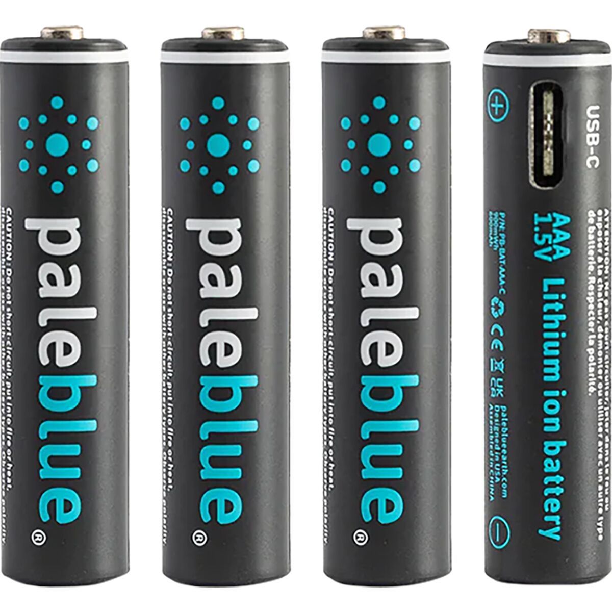 Image of Pale Blue Earth Lithium Ion Rechargeable AAA Batteries One Color, One Size