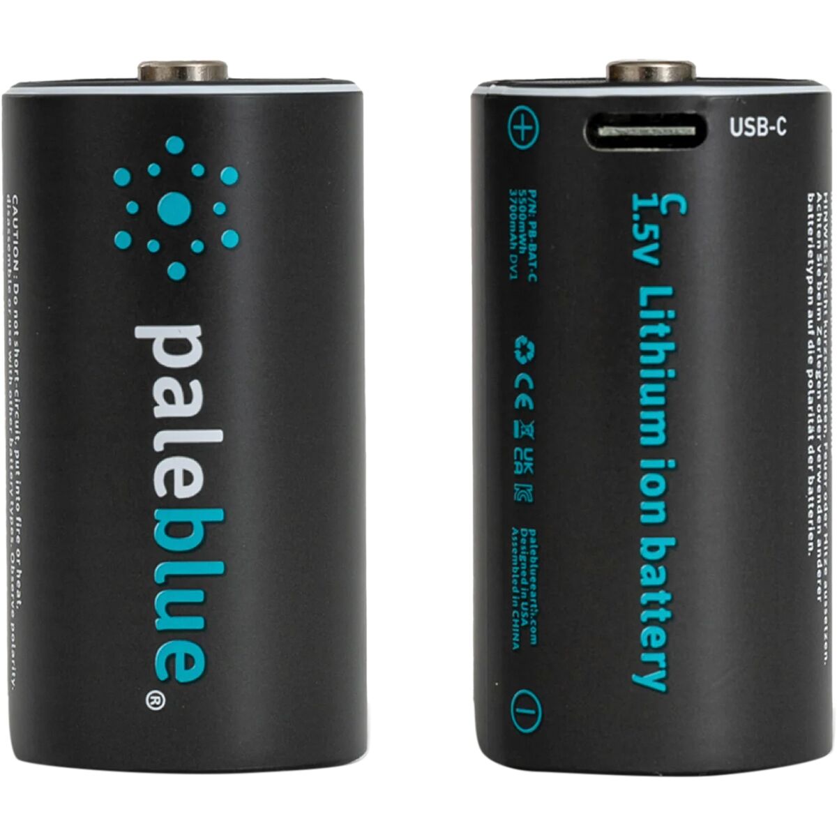 Pale Blue Earth Pale Blue Earth Lithium Ion Rechargeable C Batteries One Color, One Size