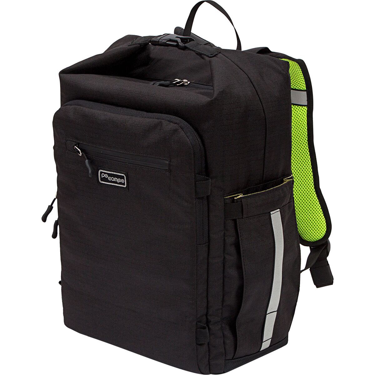 Image of Po Campo Bedford Backpack Pannier Black Ripstop, One Size
