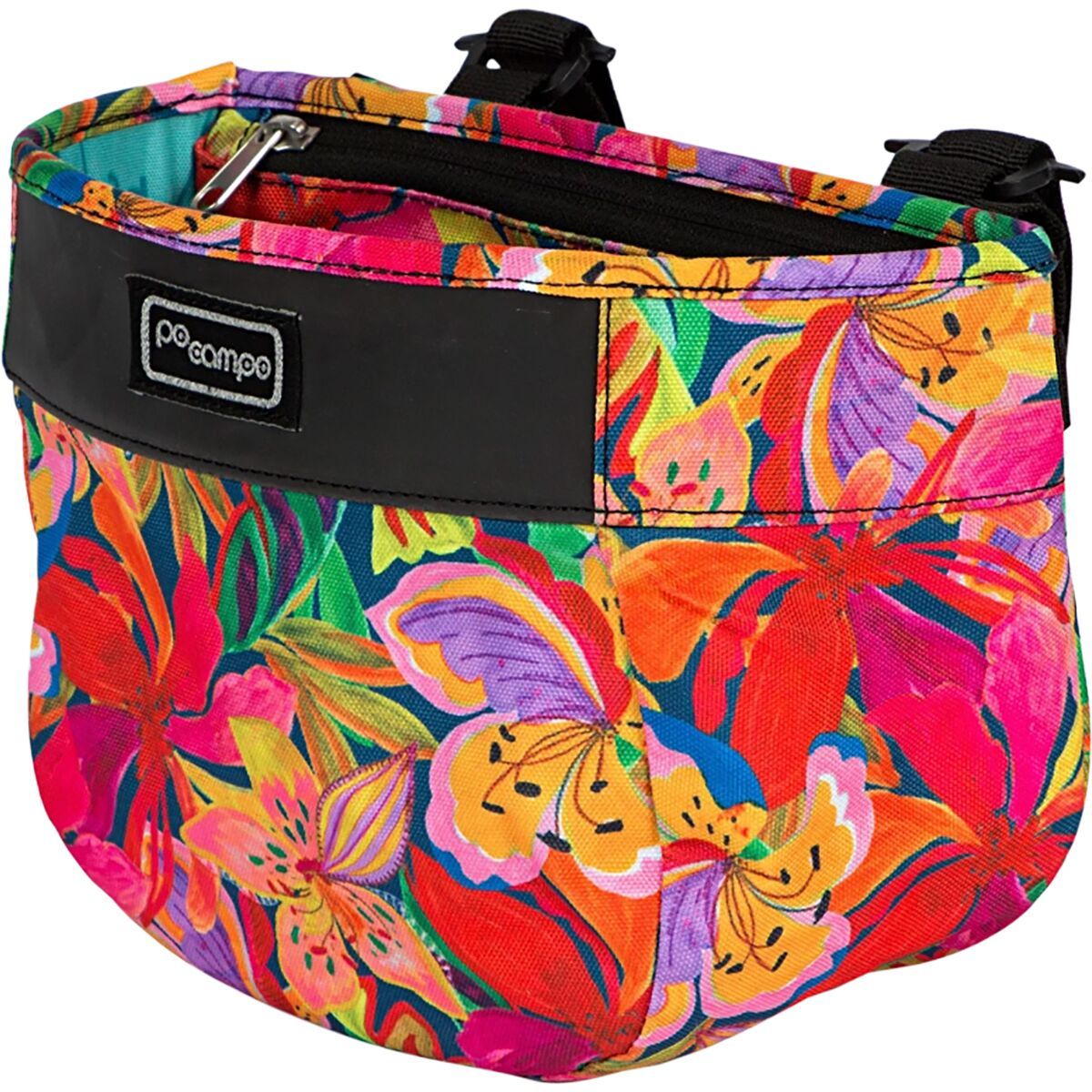 Image of Po Campo Crescent Bike Basket Tropical Nights, One Size