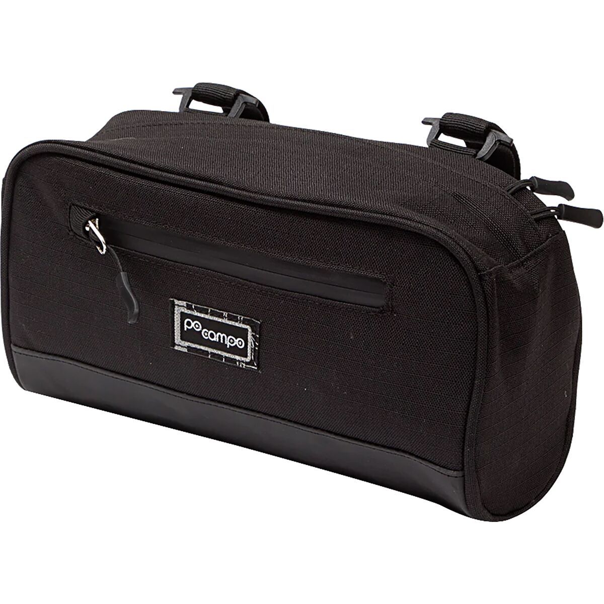 Image of Po Campo Domino Handlebar Bag Black Ripstop, One Size