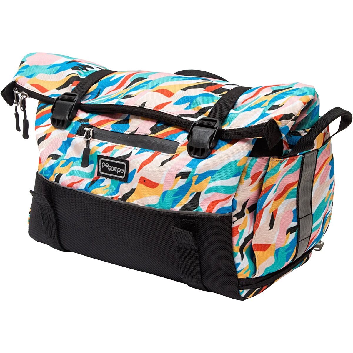 Image of Po Campo Vernon Bike Trunk Bag Waves, One Size