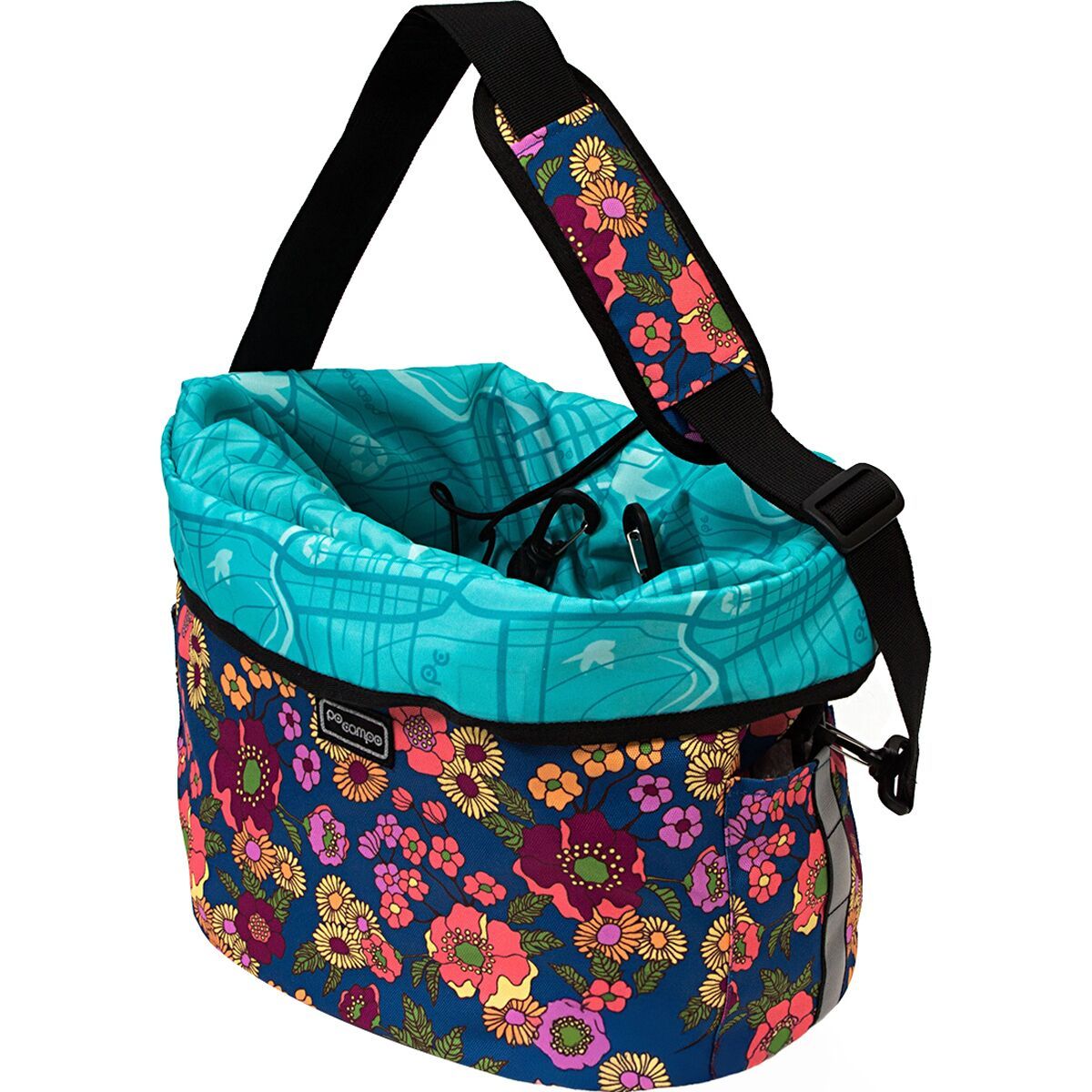 Image of Po Campo Pinellas Bike Basket Meadow, One Size