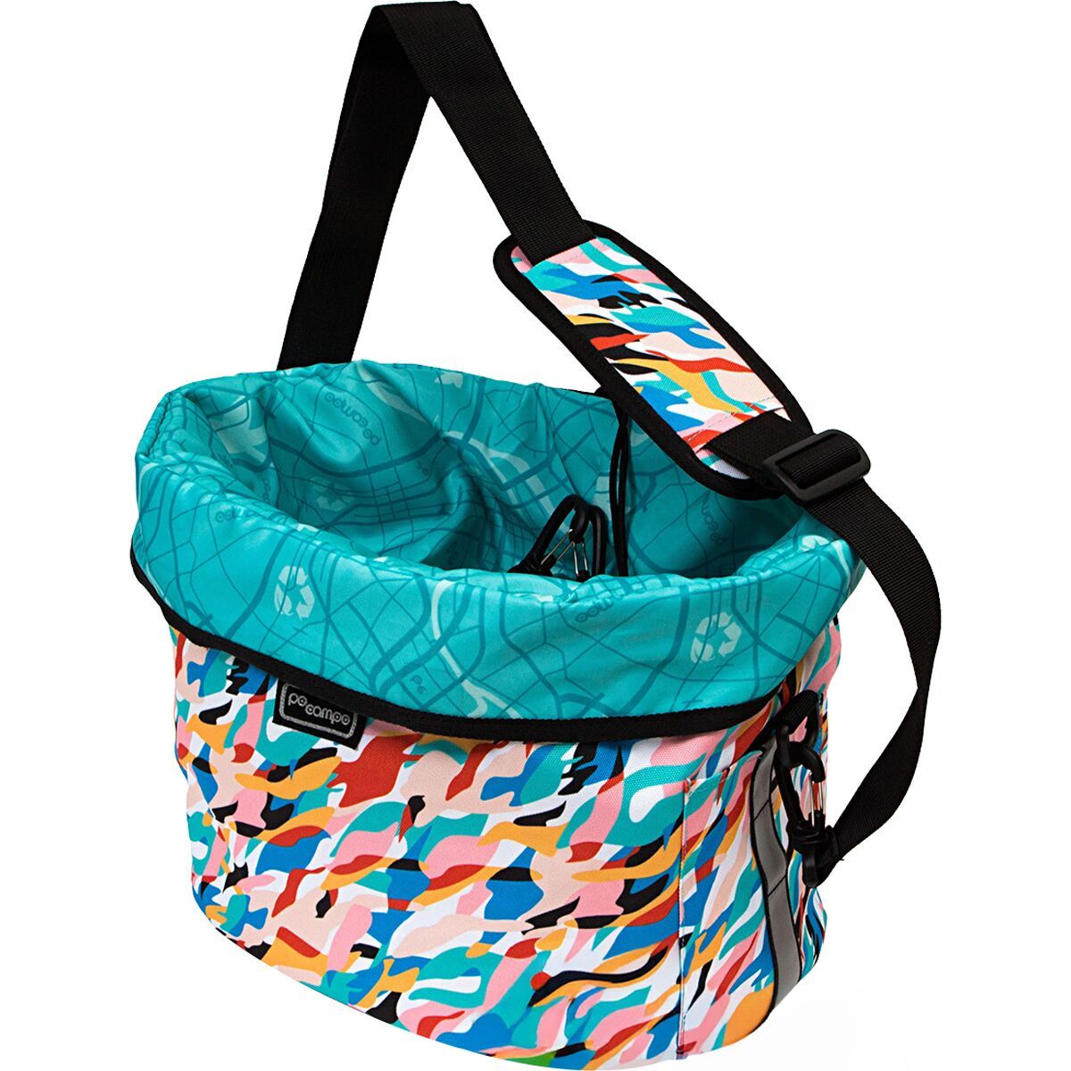 Image of Po Campo Pinellas Bike Basket Waves, One Size