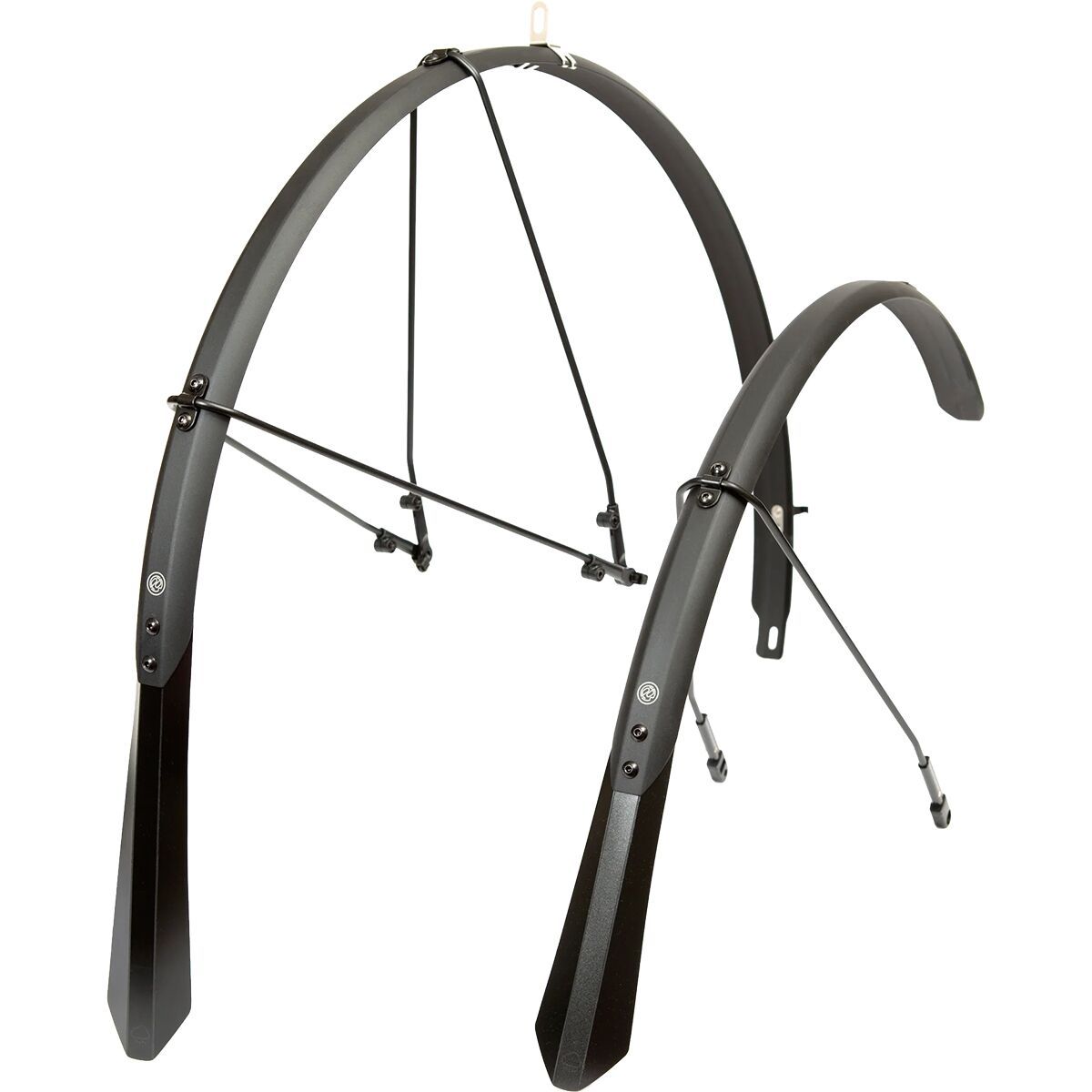 Image of Portland Design Works Full Metal Fenders Black w/Black Stays, 700x37mm