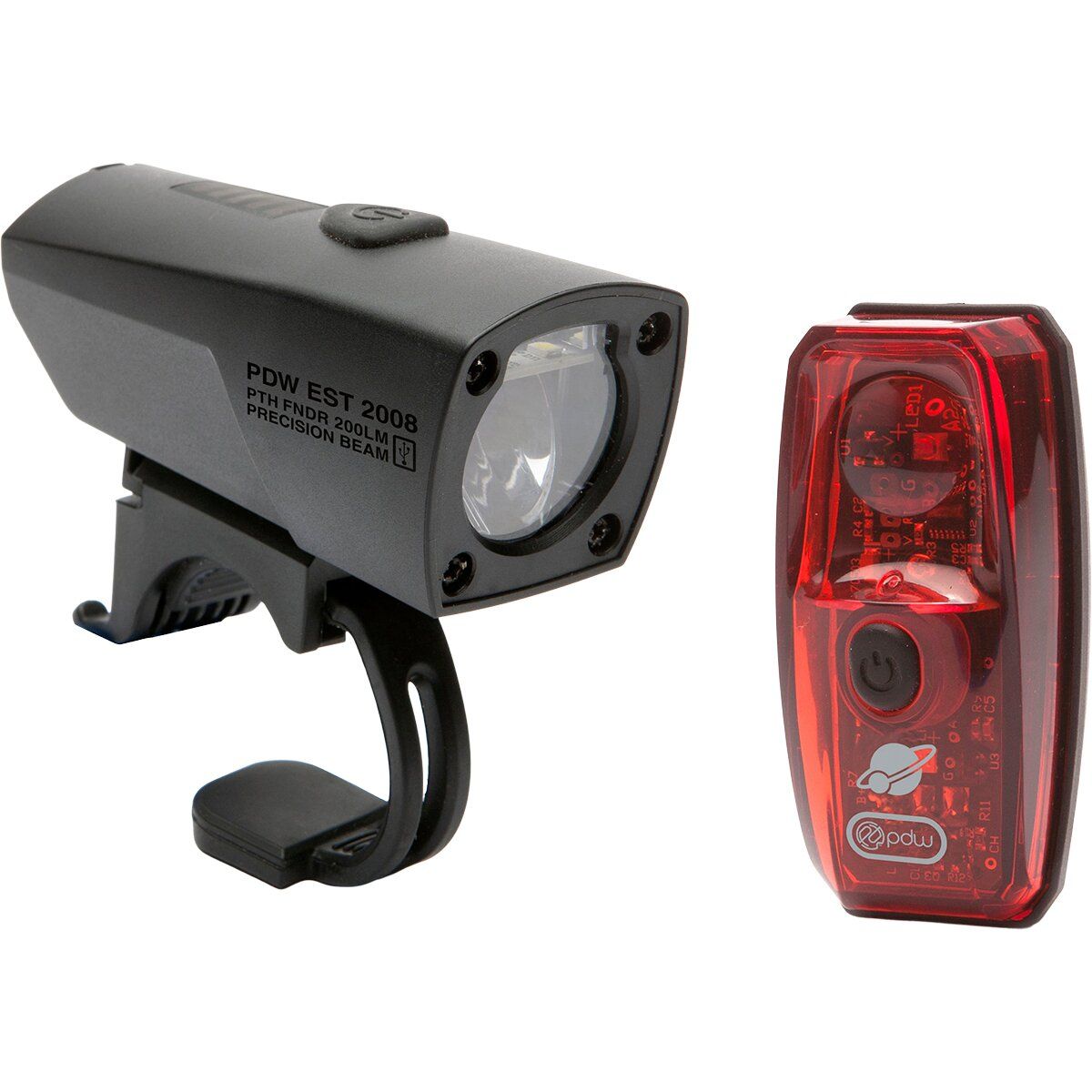 Image of Portland Design Works Pathfinder + Io USB Bike Light Set One Color, One Size