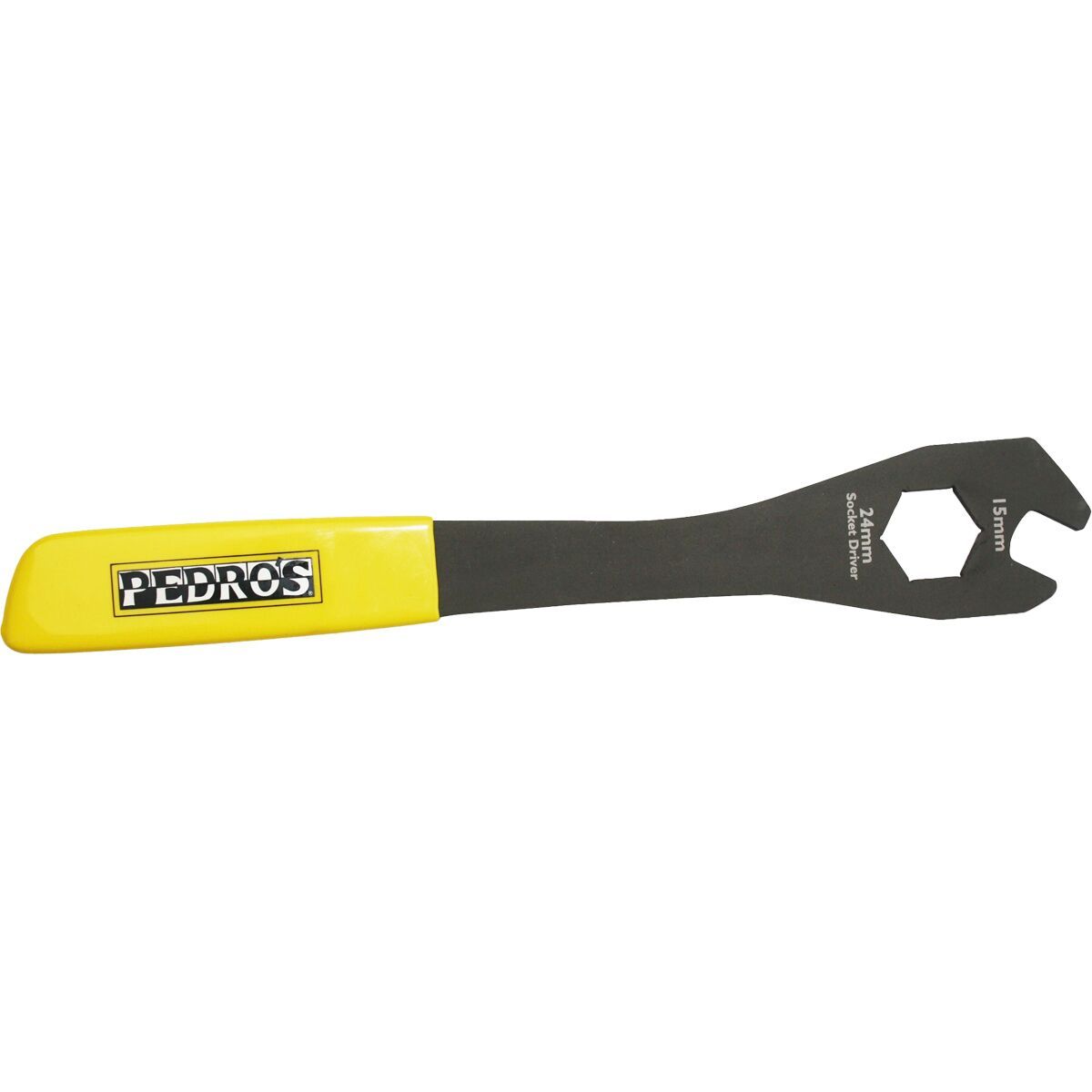 Image of Pedro's Pro Travel Pedal Wrench Black/Yellow, 15mm