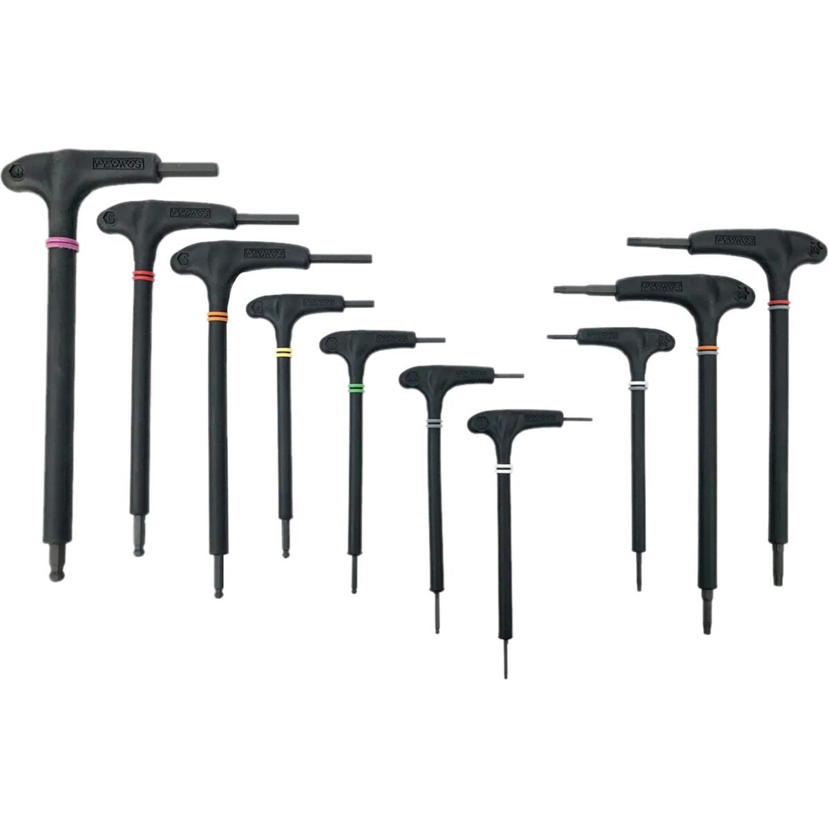 Pedro's Pro TL Hex and Torx Set II Black/Yellow, 10-Piece