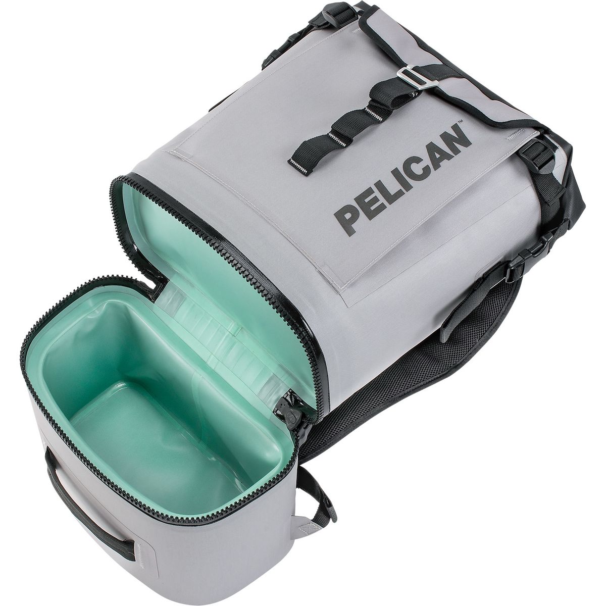【新品未使用】PELICAN クーラーバッグ グレー 耐水 止水ジッパー 軽量 Pelican Cooler 18L Backpack - Hike & Camp