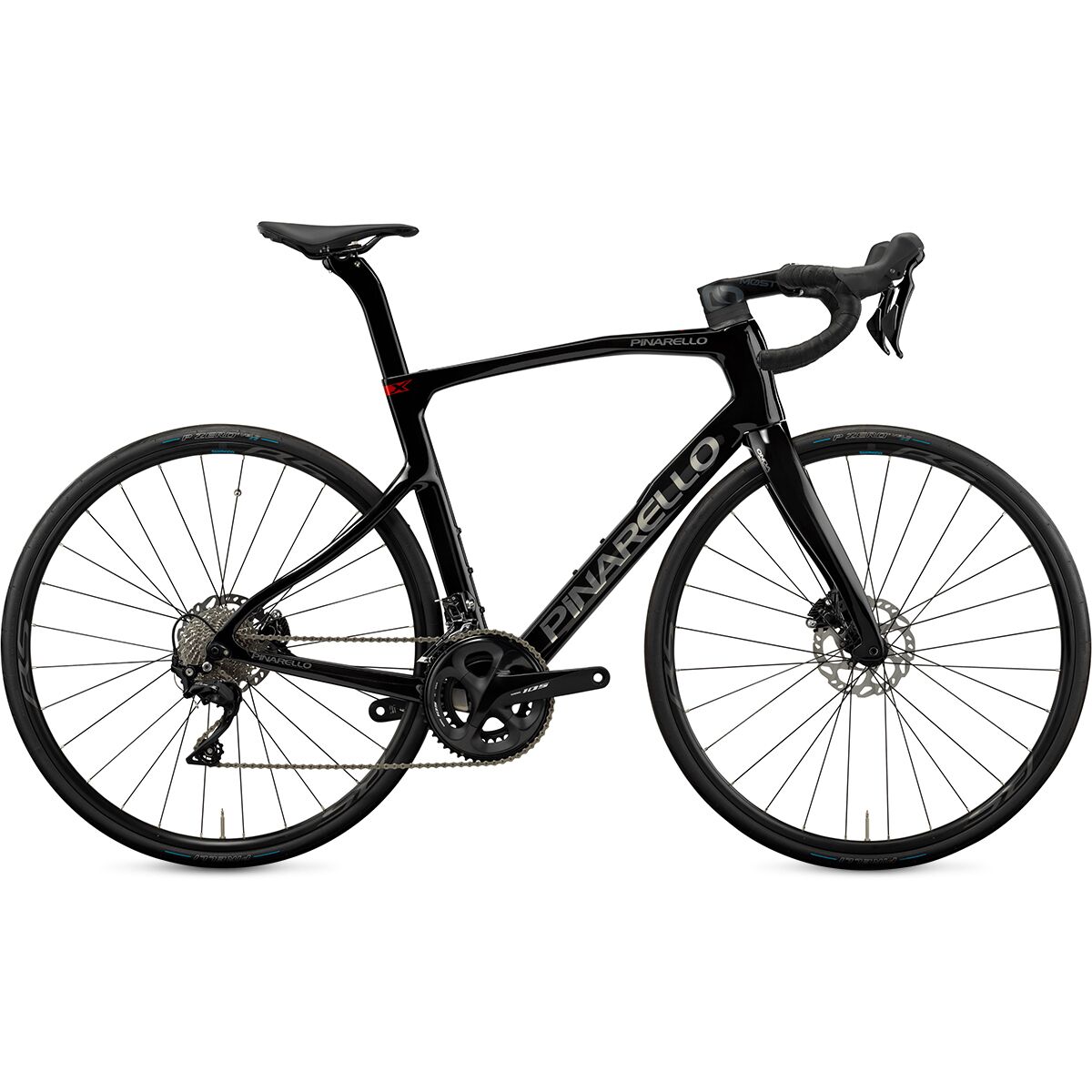 Image of Pinarello X1 105 Road Bike Shiny Black, 49cm