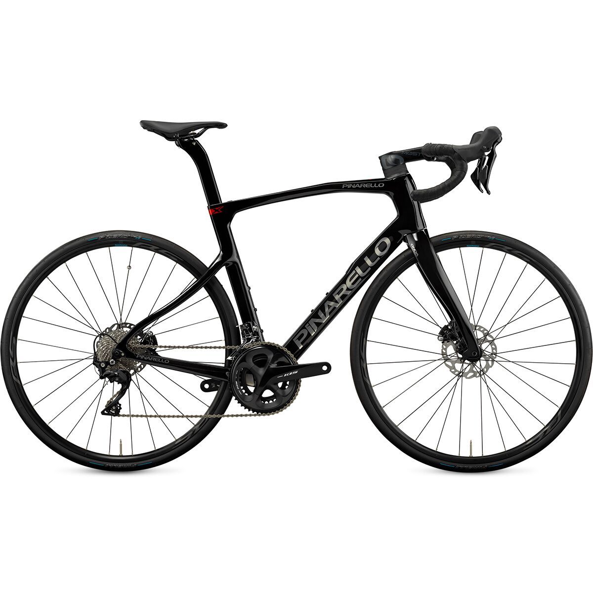 Image of Pinarello X1 105 Road Bike Shiny Black, 46cm