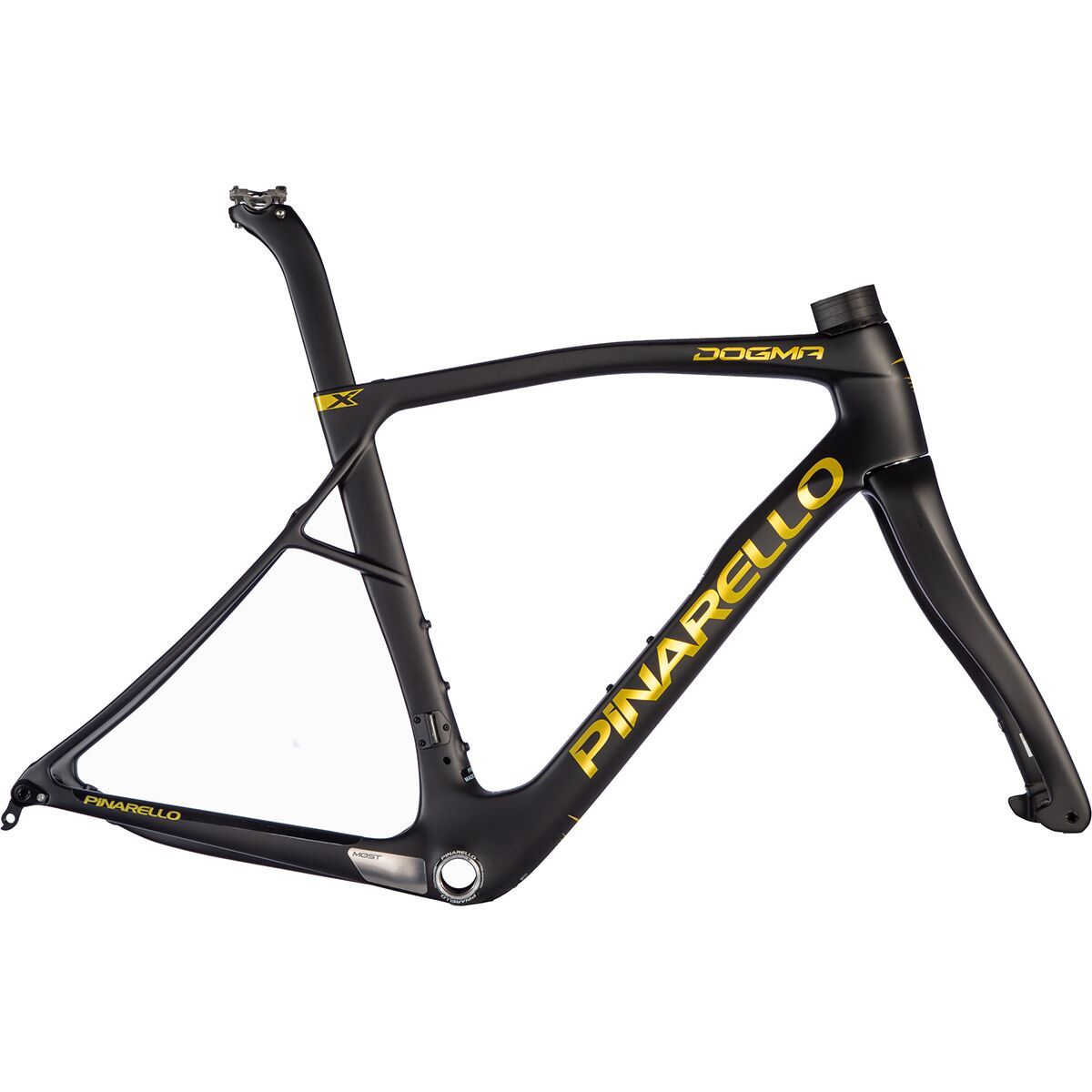 Image of Pinarello Dogma X Disc Road Frameset Black Gold Matt, 57.5