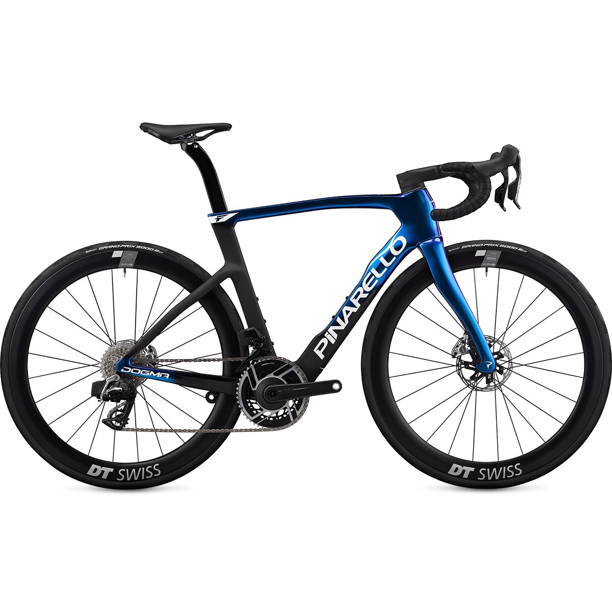 Image of Pinarello Dogma F Dura Ace Di2 PM Peak 4550 Carbon Wheel Road Bike Luxter Blue Shiny, 56