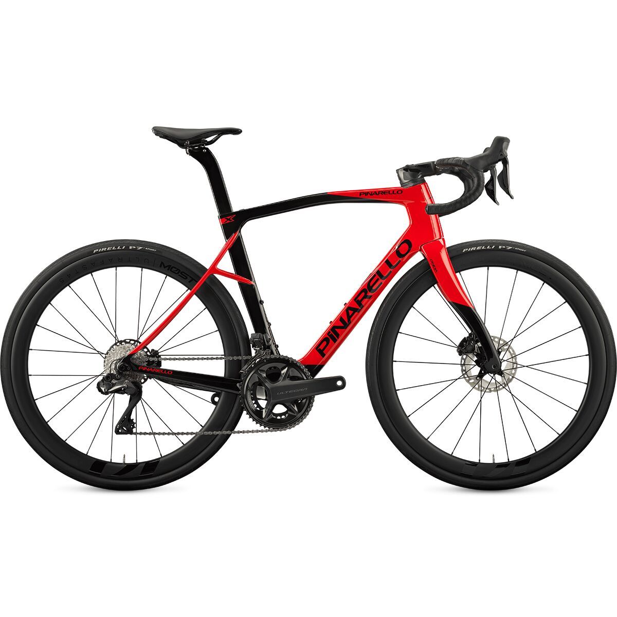 Image of Pinarello X7 Ultegra Di2 Carbon Wheel Road Bike Xpeed Red, 46