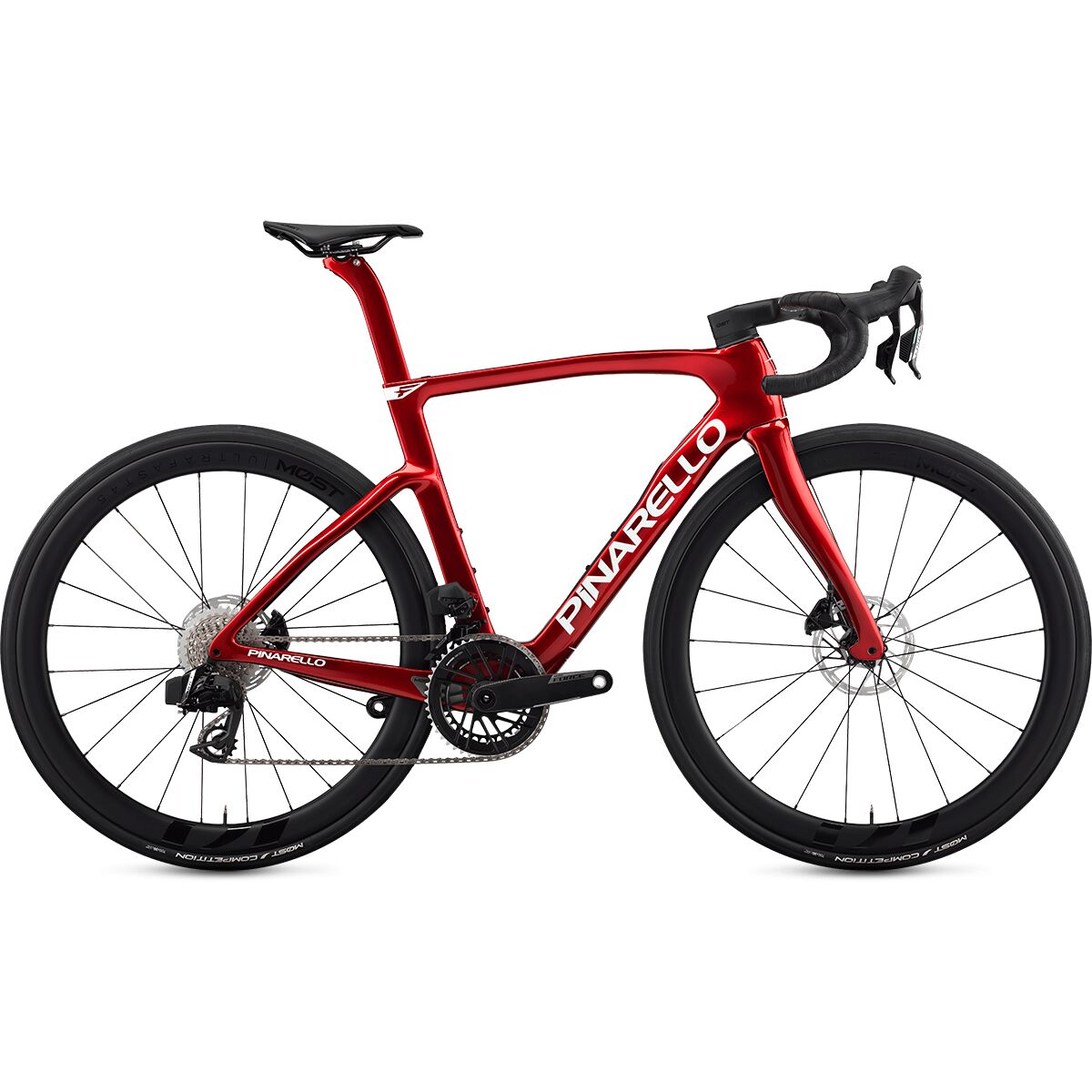 Image of Pinarello F7 Force AXS Ultrafast 45 Carbon Wheel Road Bike Starry Red Shiny, 46.5