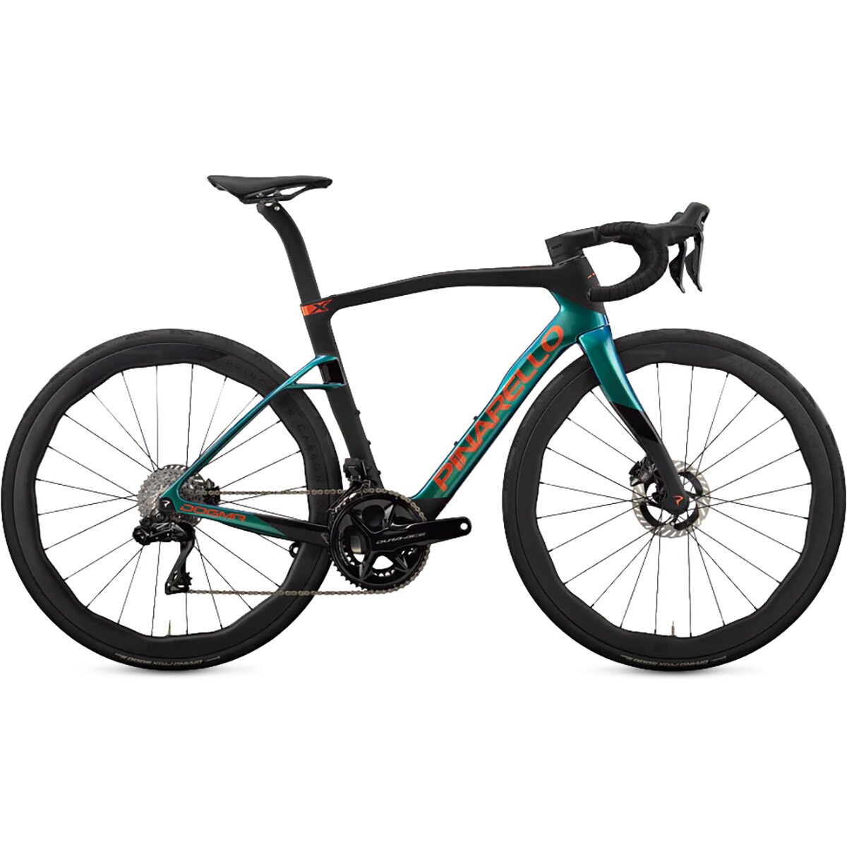 Image of Pinarello Dogma X Red AXS PM Grit 4540 Evolution Carbon Wheel Bike Jade Eclipse, 54